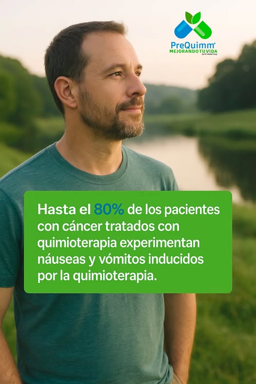 80% de los pacientes con cáncer experimentan náuseas por quimioterapia